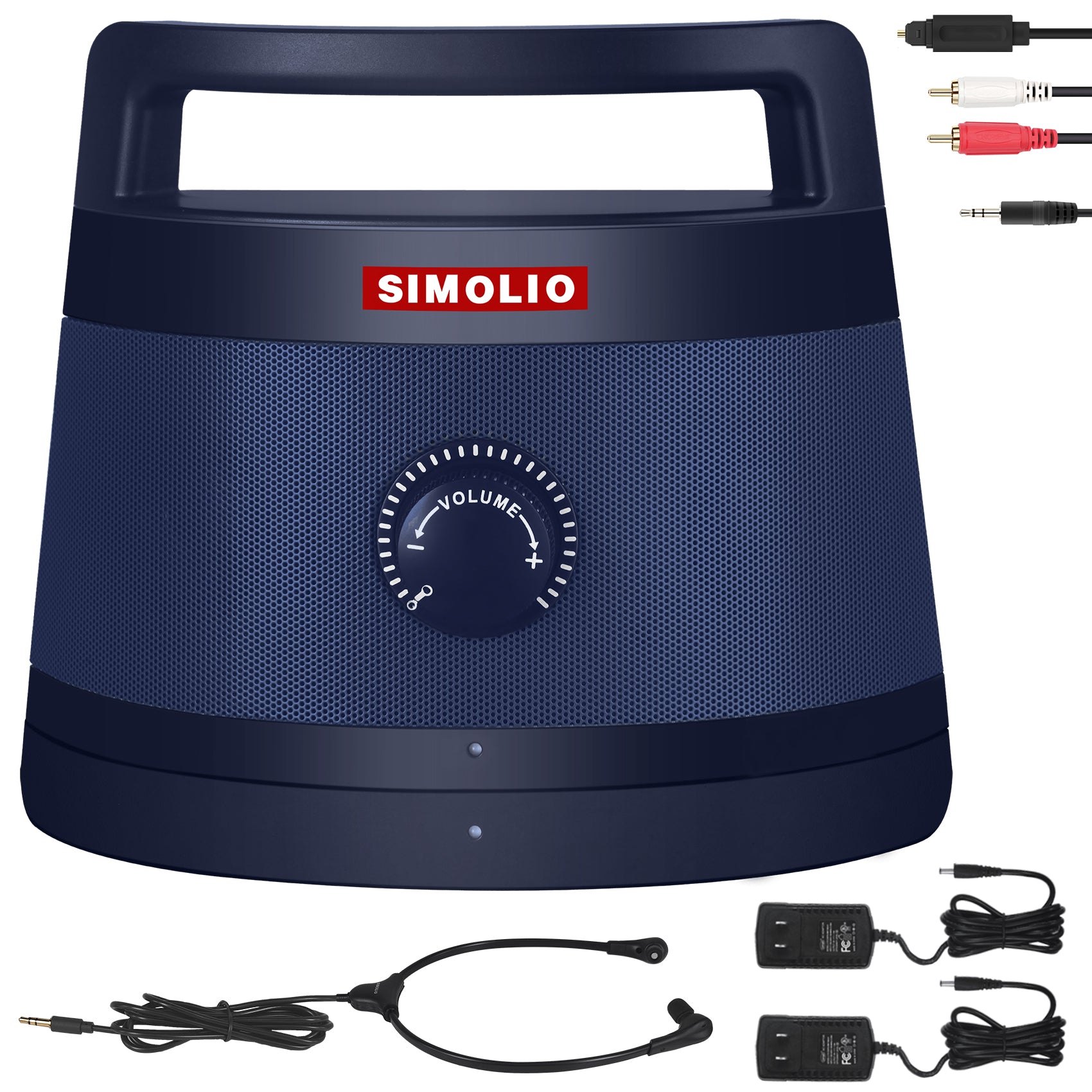 SIMOLIO SM-621D wireless speakers for tv listening elderly hard of hearing