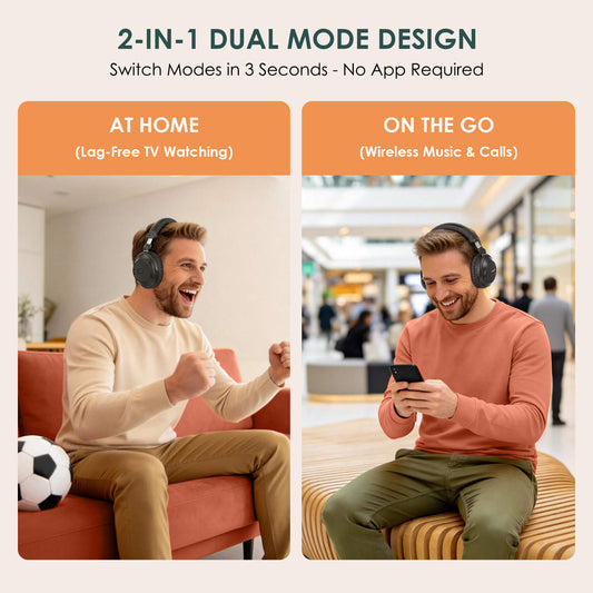 SIMOLIO Wireless TV Headphones with Charging Dock JH-757D Simolio Electronics