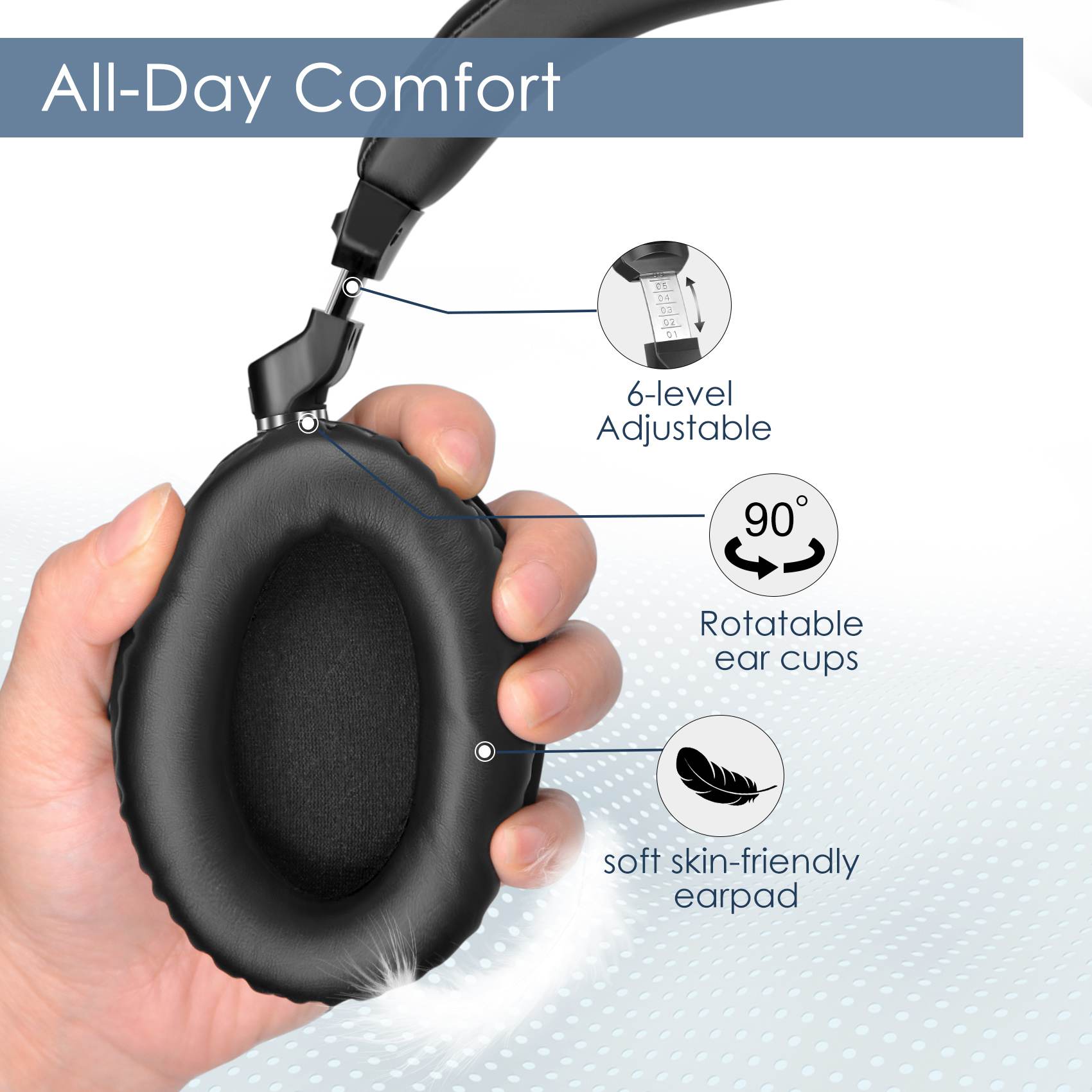 SIIMOLIO Dual Wireless Headsets for TV with Cinema and Clear Dialog Modes (JH-737D2 Plus)