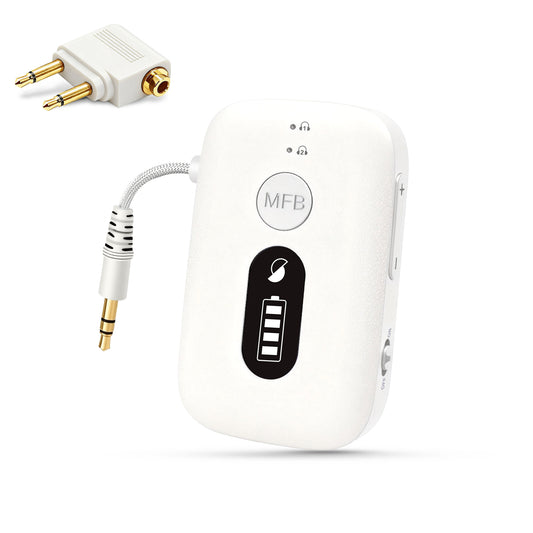 SIMOLIO Airplane Bluetooth Transmitter for Earbuds/Headphones JH-203A-W Simolio Electronics