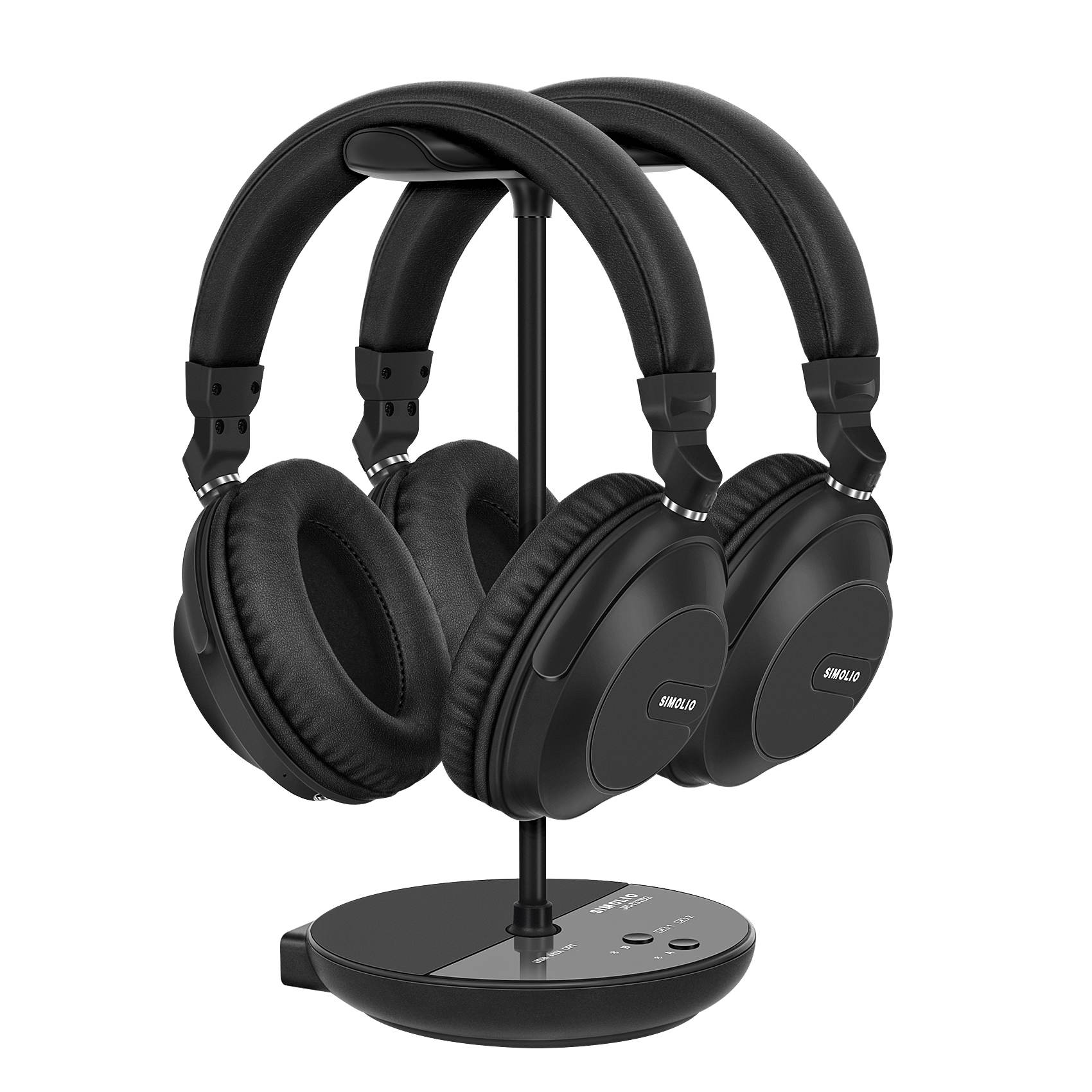 SIIMOLIO Dual Wireless Headsets for TV with Cinema and Clear Dialog Modes (JH-737D2 Plus)