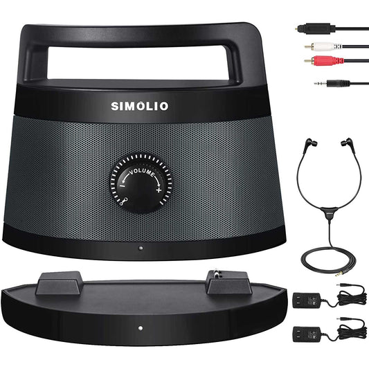 SIMOLIO  Wireless TV Speakers for Elderly (SM-621D Plus) Grey Simolio Electronics