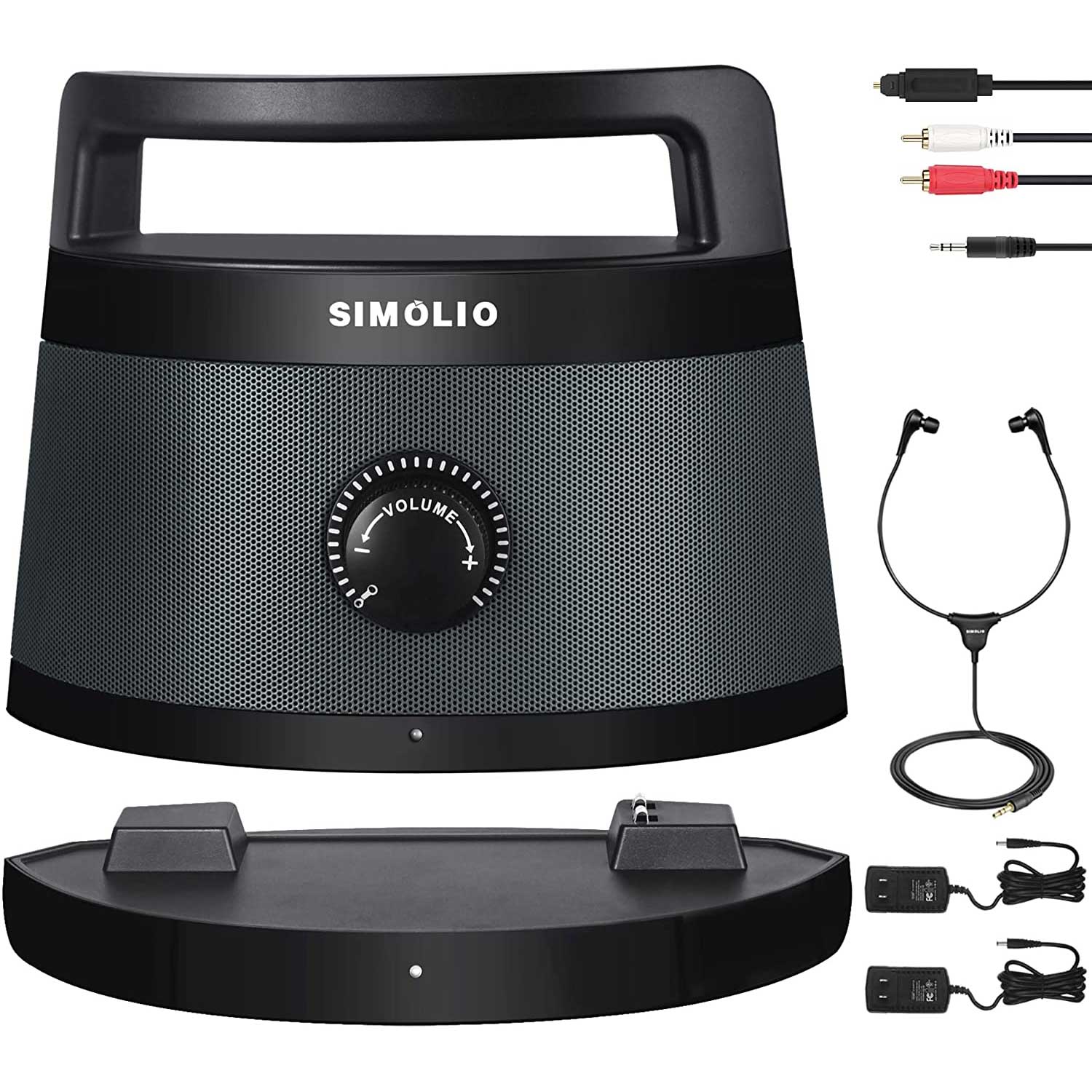 SIMOLIO  Wireless TV Speakers for Elderly (SM-621D Plus) Grey Simolio Electronics