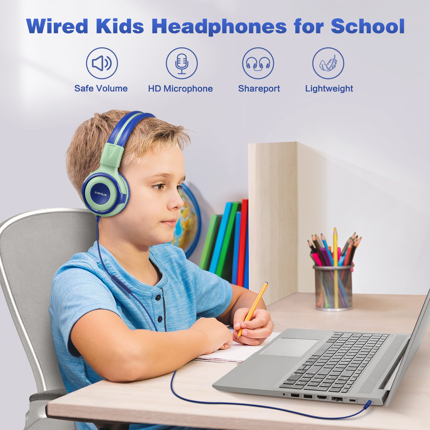 Kids Headphones for School Bulk Online Learning