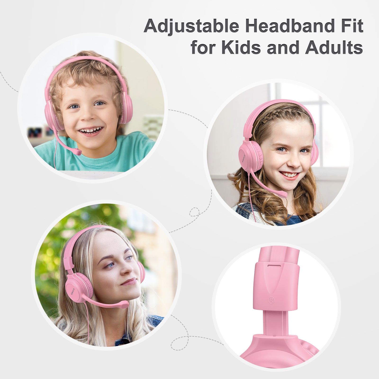Kids Headphones with Microphone for School kd-1 adjustable