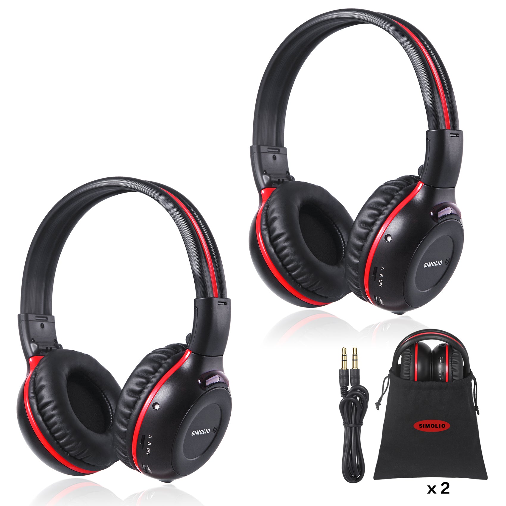 SM-561 Wireless Car DVD IR Headphones for Honda Odyssey Uconnect