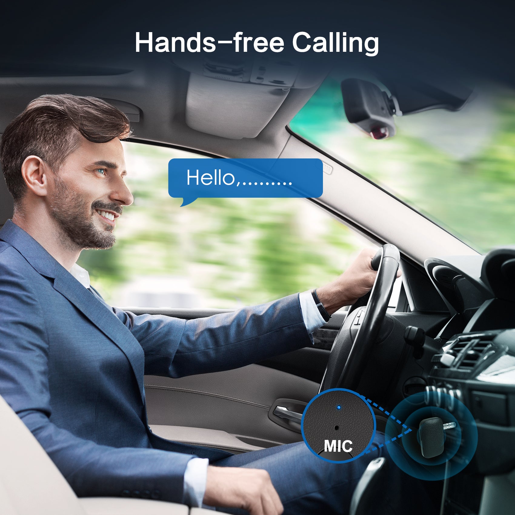 SIMOLIO Bluetooth Receiver for Car Handsfree call
