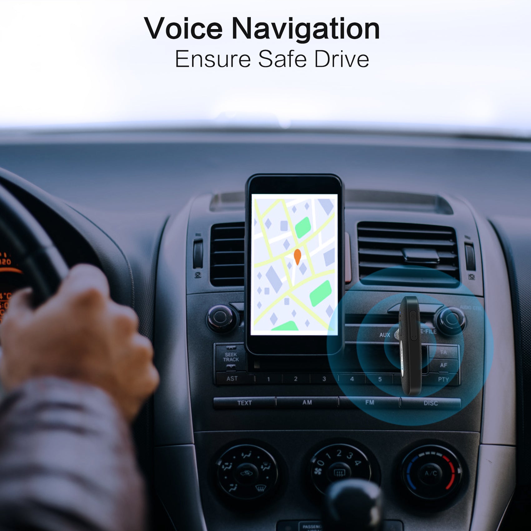 SIMOLIO Bluetooth Receiver for Car for Safe Drive