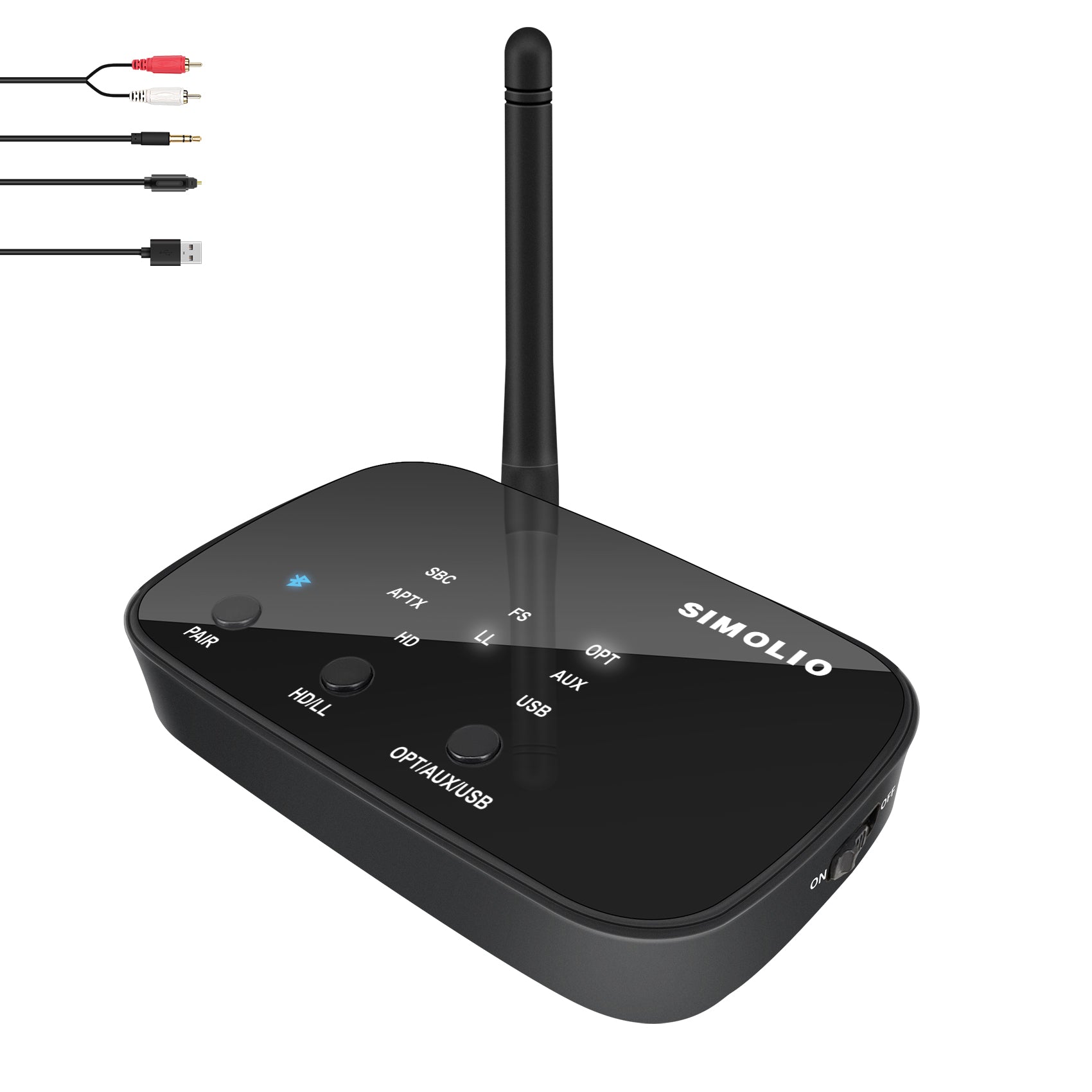 SIMOLIO Bluetooth 5.0 Transmitter for TV 201D