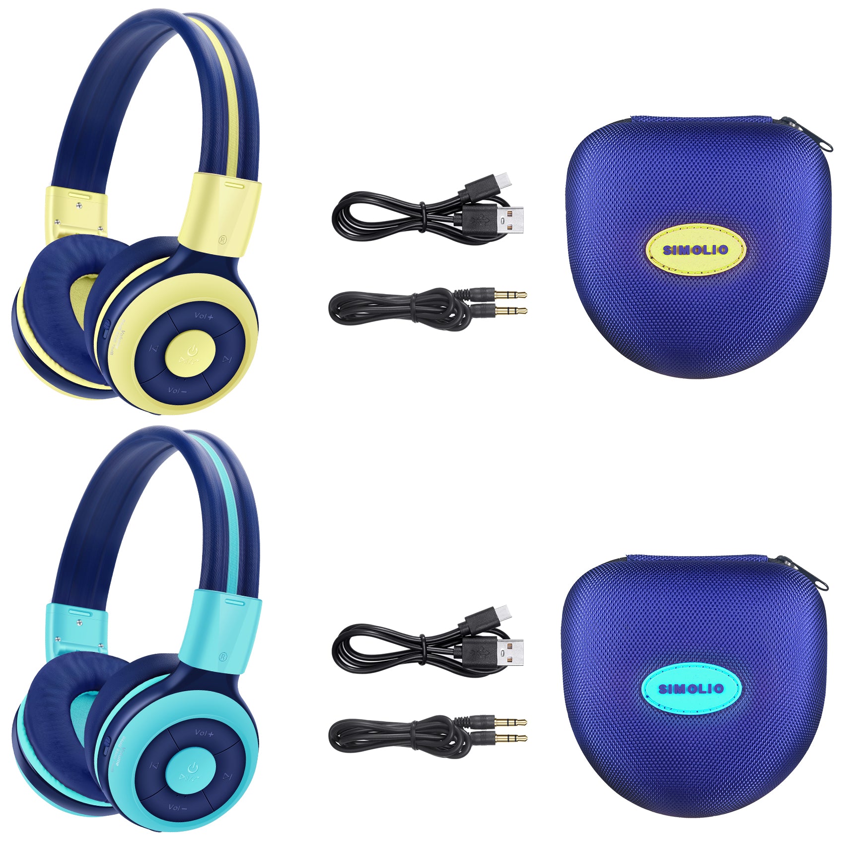 SIMOLIO Kids Bluetooth Headphones 712MY