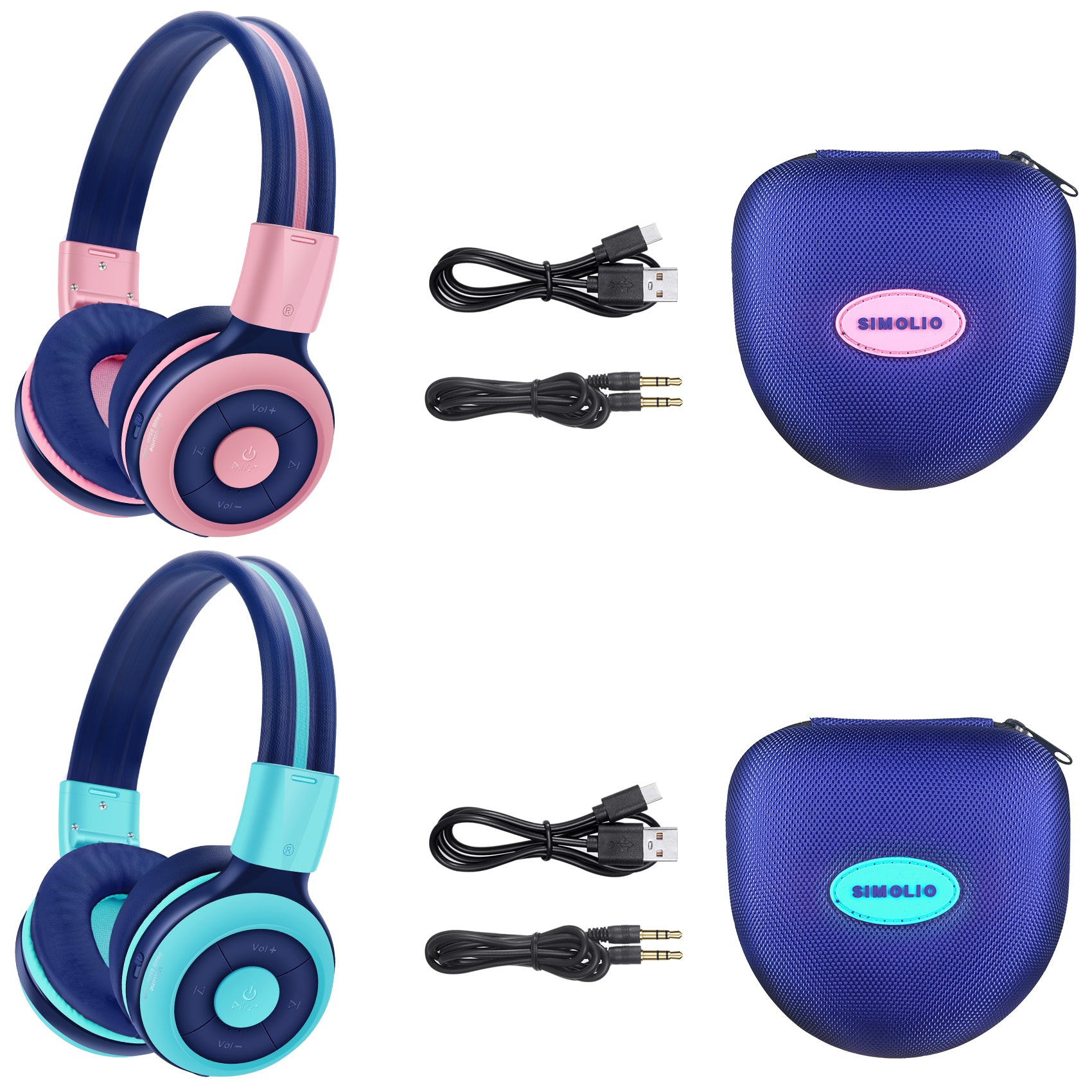 SIMOLIO Bluetooth Kids Headphones JH-712PM