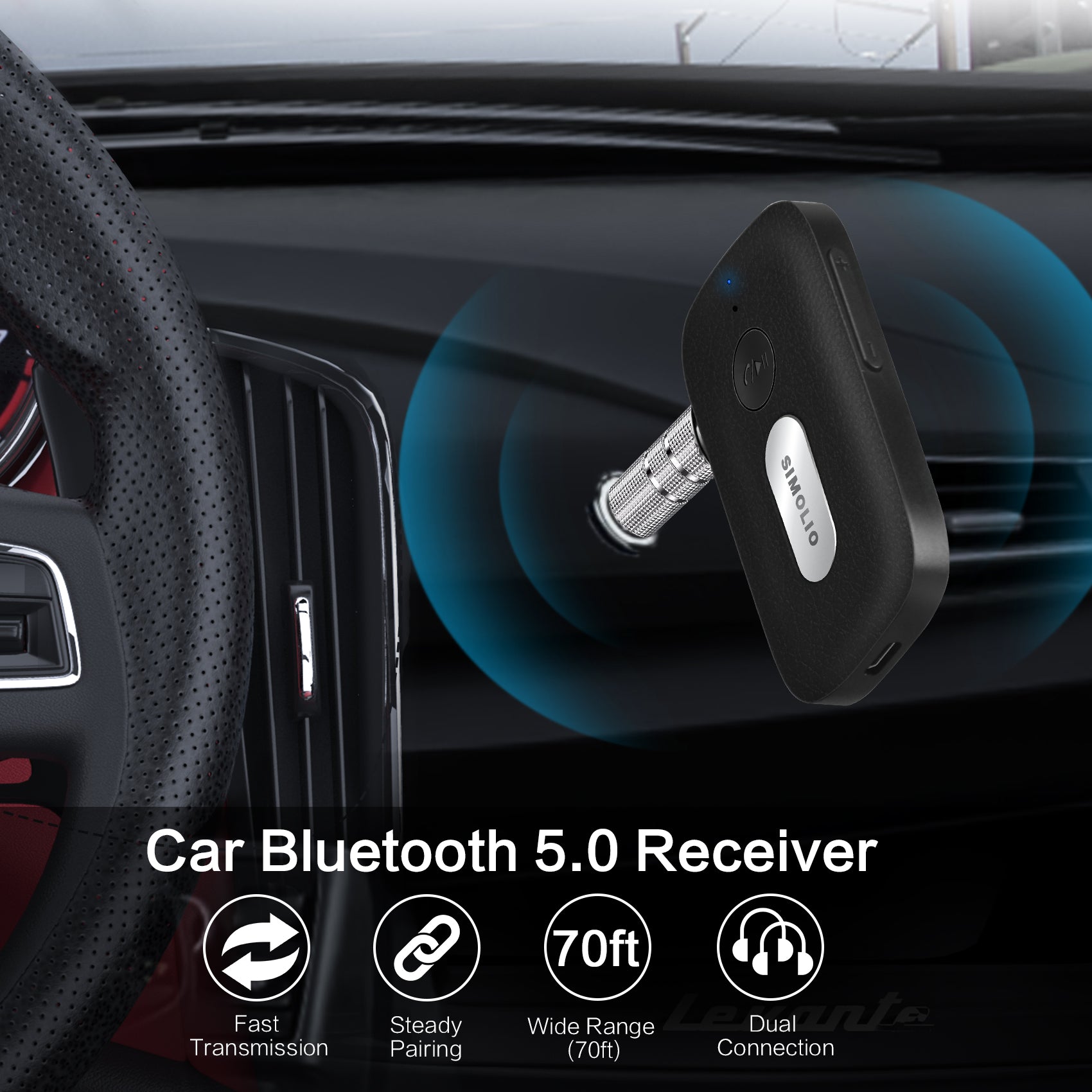 SIMOLIO Bluetooth Receiver for Car JH-215A