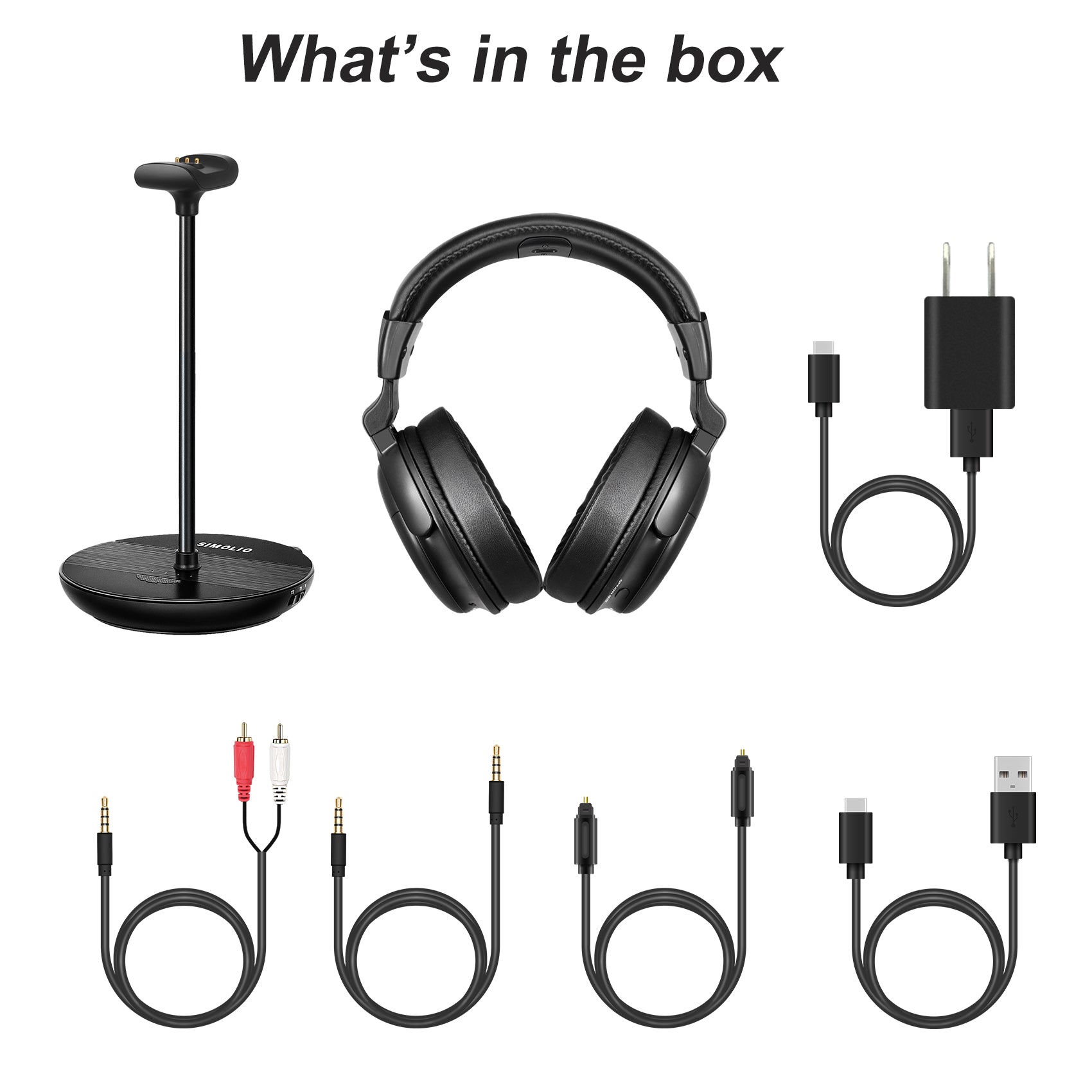 SIMOLIO-Headphones-for-TV-Easy-Charging-SM-829D1-Accessories