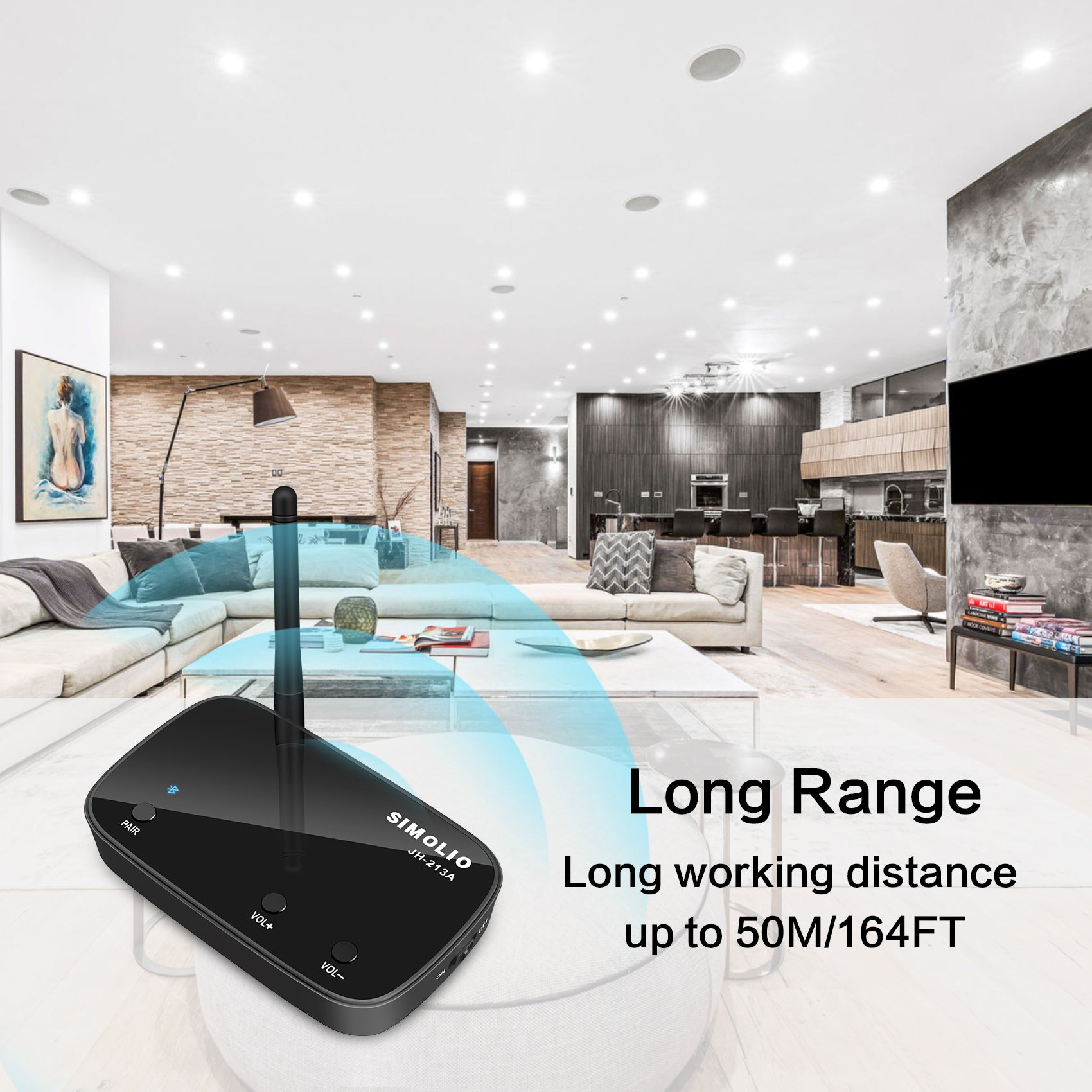 SIMOLIO HiFi Bluetooth Receiver for Music Streaming (JH-213A)