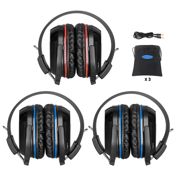 SIMOLIO SM-563R1B2 foldable universal IR car headphones