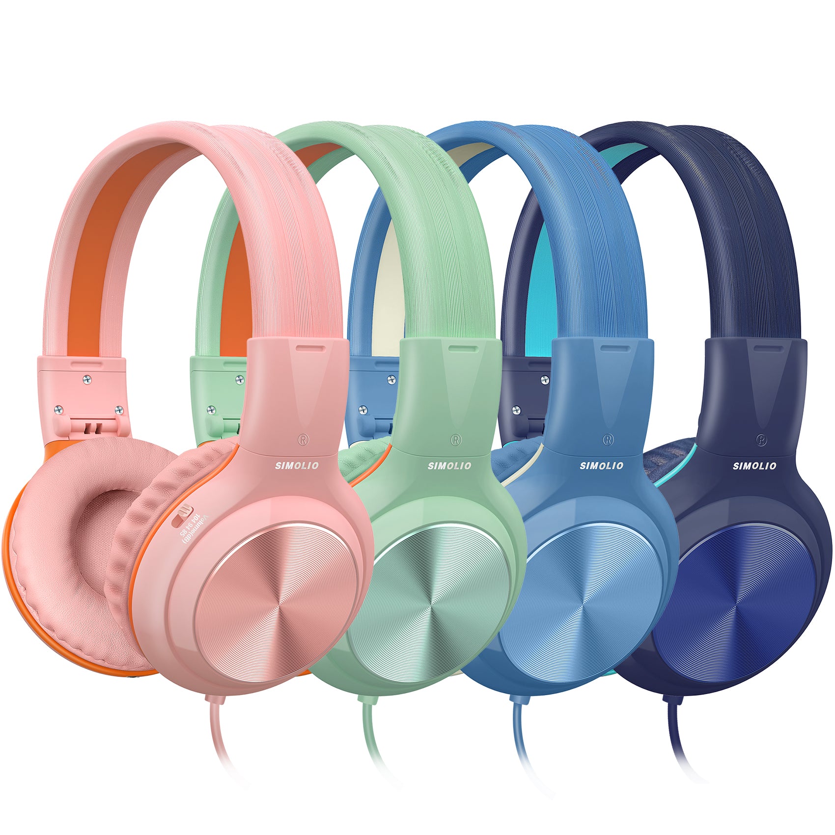 SIMOLIO Wired Kids Headphones Bulk