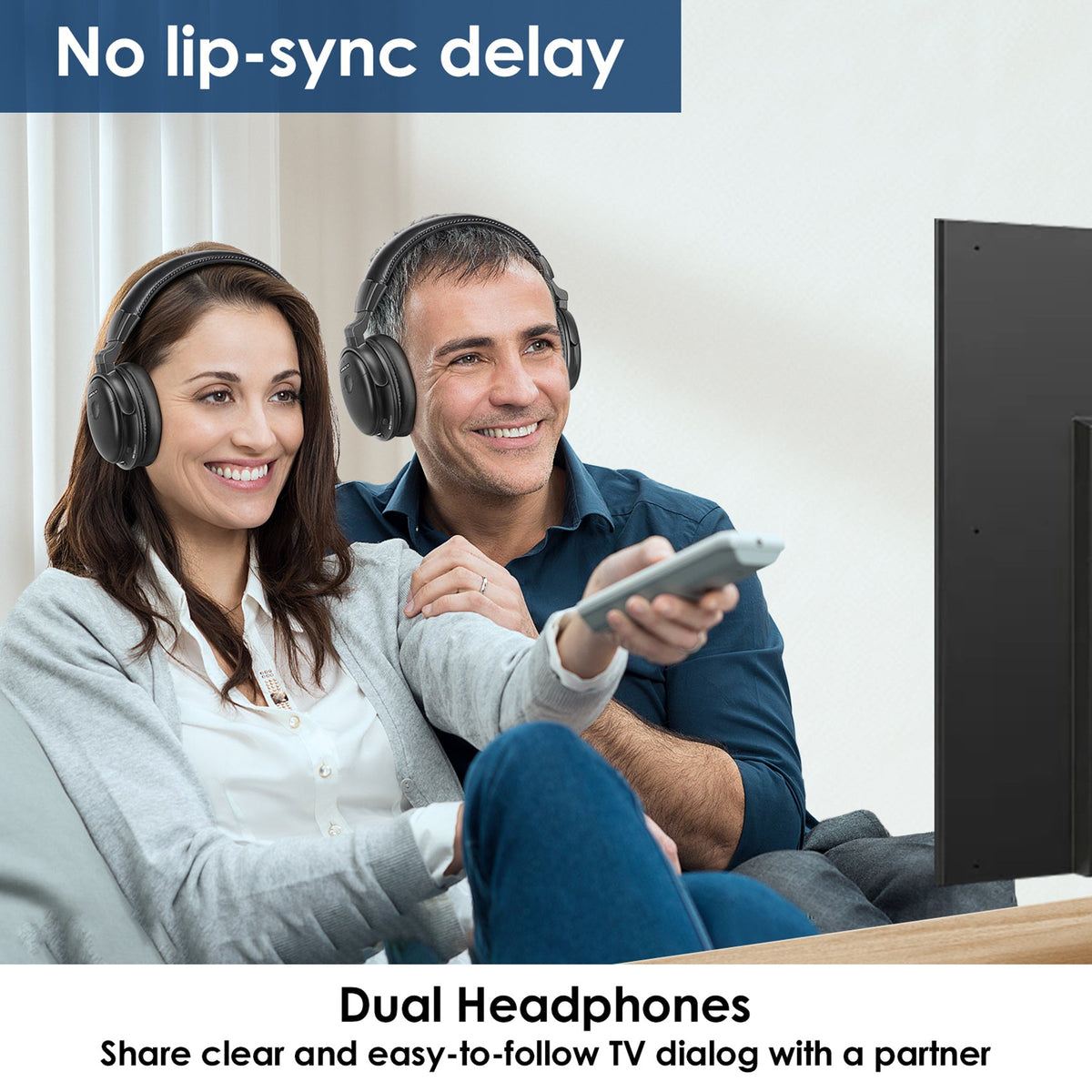 Casque TV Sans Fil In-Ear Simolio SM-823D - Pour Personnes Âgées Ou Malentendantes - Occasion Très Bon État