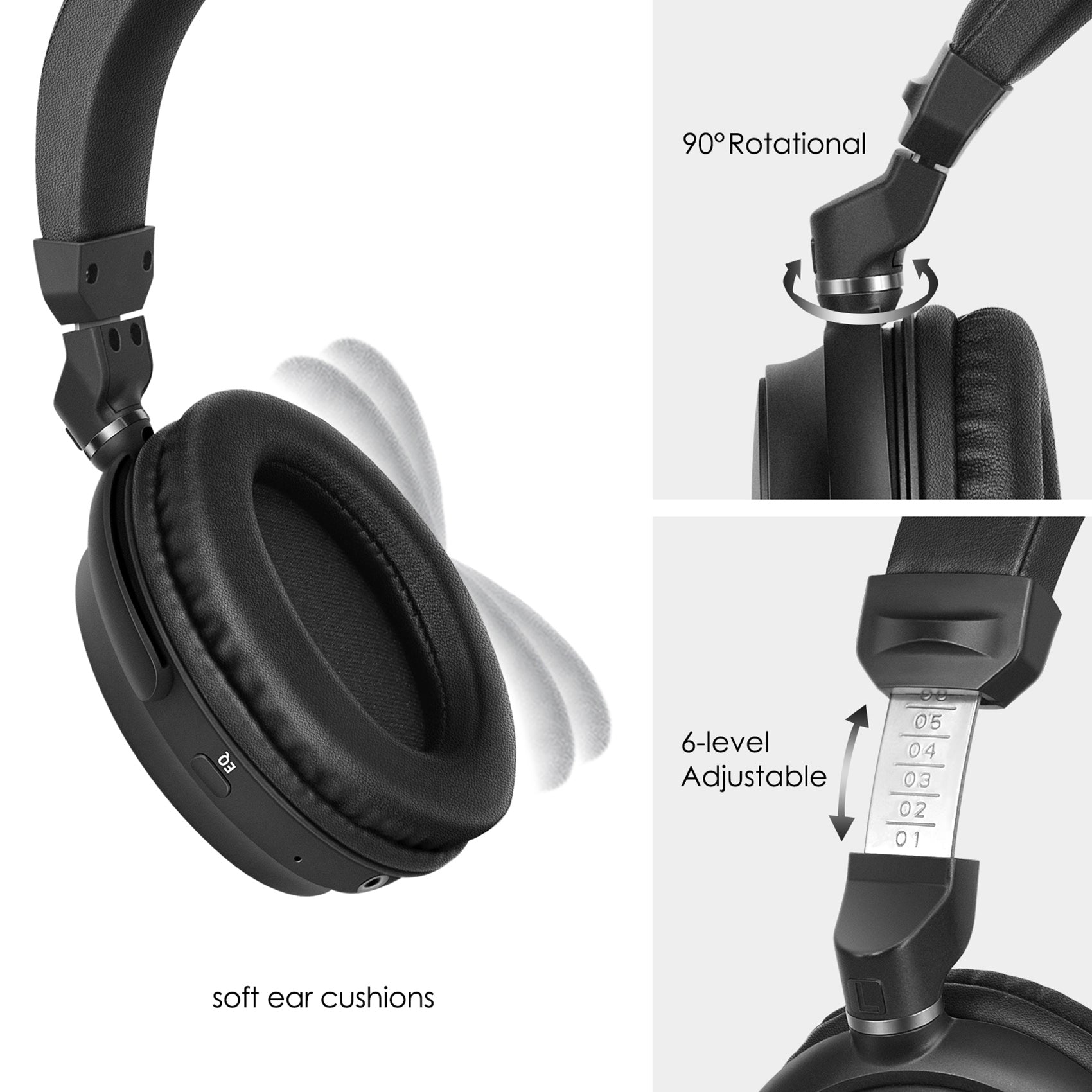SIMOLIO Bluetooth Headphones for TV Watching with Transmitter (JH-726B)