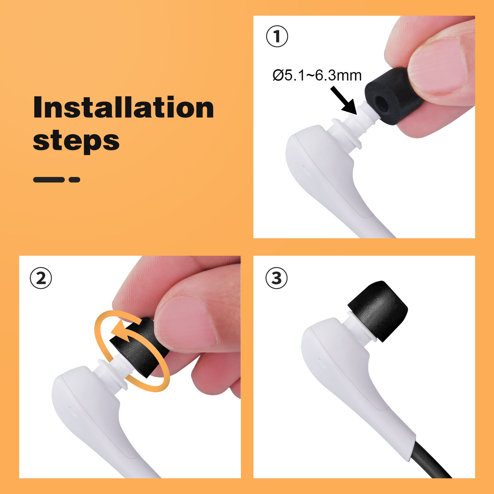 SIMOLIO SM-001S replacement ear tips for wireless tv headphones how to replace