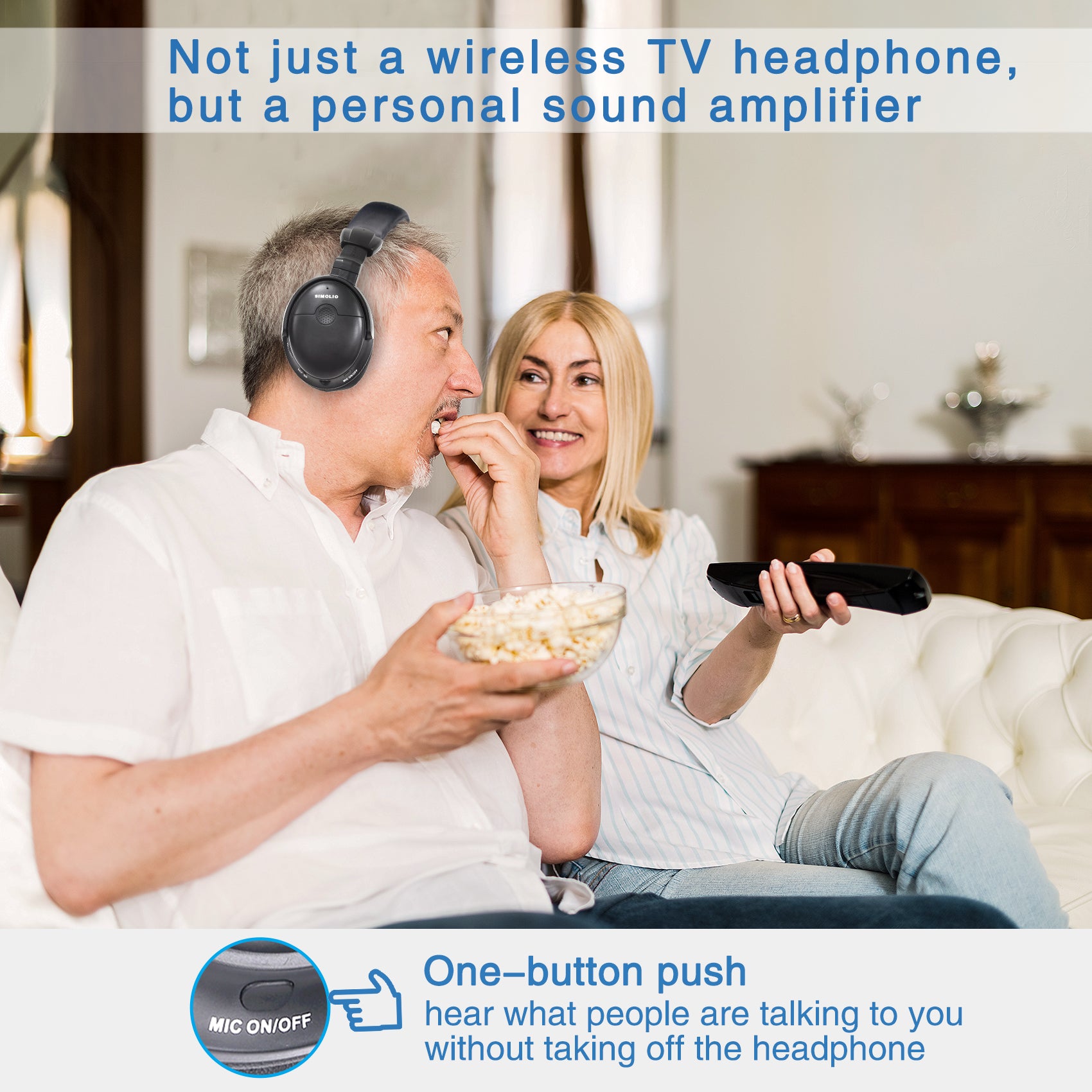 Hearing Protection Wireless Headphones For Tv Listening Hard Of