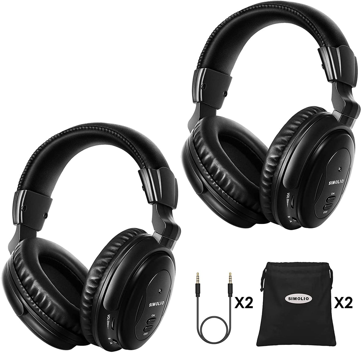 SIMOLIO Kids Bluetooth Headphone With 75dB/85dB/94dB Volume Limited, Kids Wireless Wireless Headsets Wireless Headphones For Kids Bluetooth Boys Headphones With Hard Case For School Travel Grey 1130975771